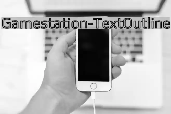 Gamestation-TextOutline Font examples