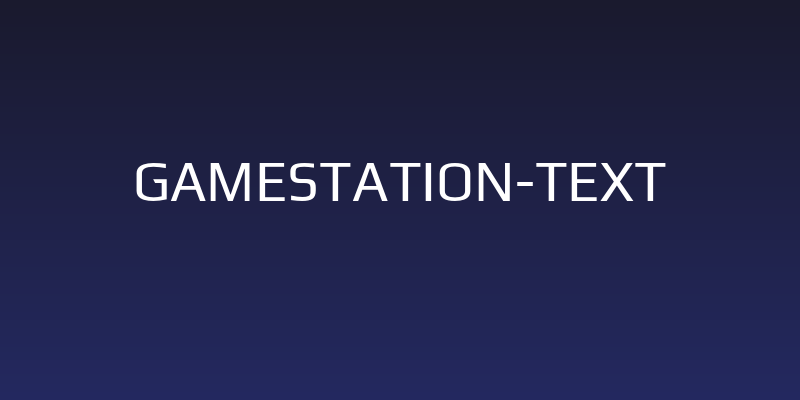 Gamestation-Text Social Header