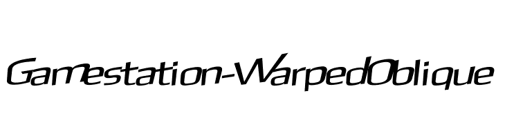 Gamestation-WarpedOblique フォント