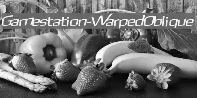 Gamestation-WarpedOblique Caratteri examples