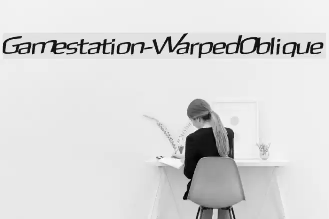 Gamestation-WarpedOblique Caratteri examples