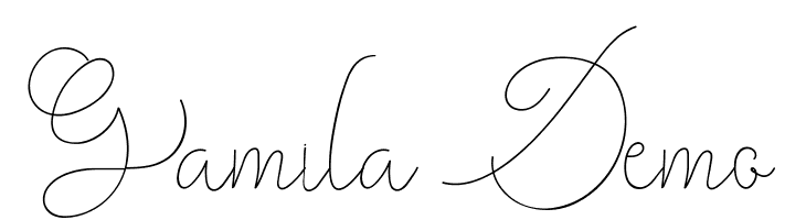 Gamila Demo  font caratteri gratis