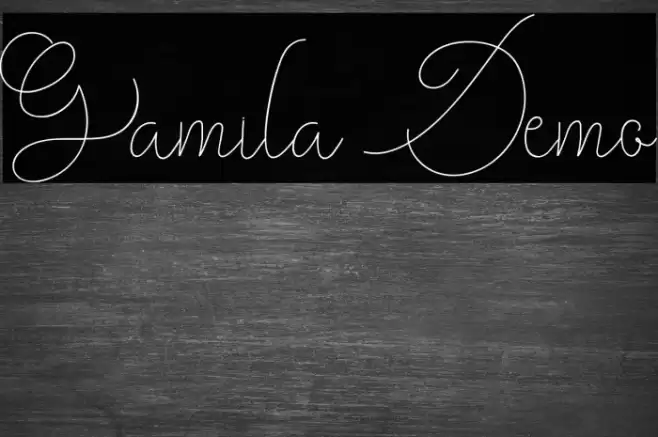 Gamila Demo Font examples