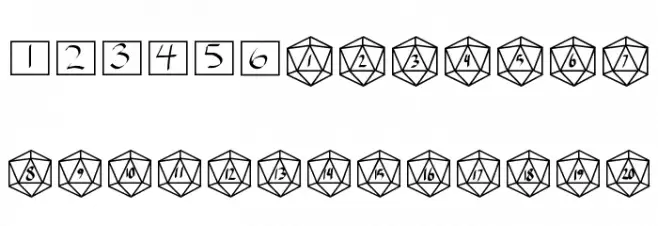 GamingDice फ़ॉन्ट अपरकेस