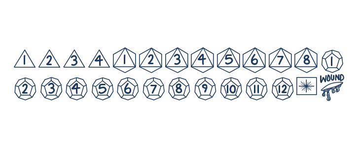 GamingDiceStandard Lowercase