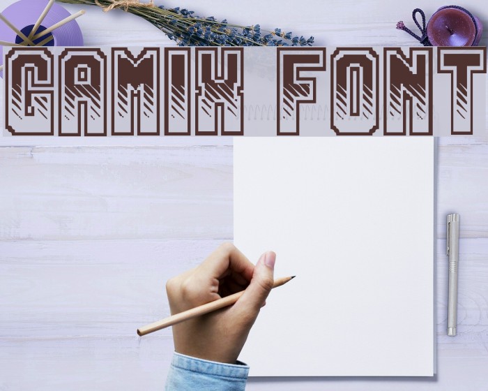 Gamix Font examples
