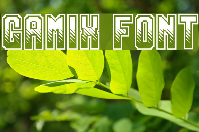 Gamix Font examples
