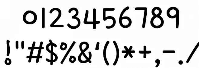 Gamja Flower Regular Font OTHER CHARS