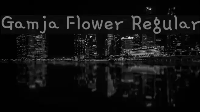 Gamja Flower Regular Font examples