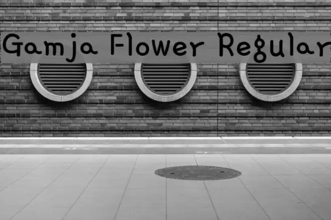 Gamja Flower Regular Font examples