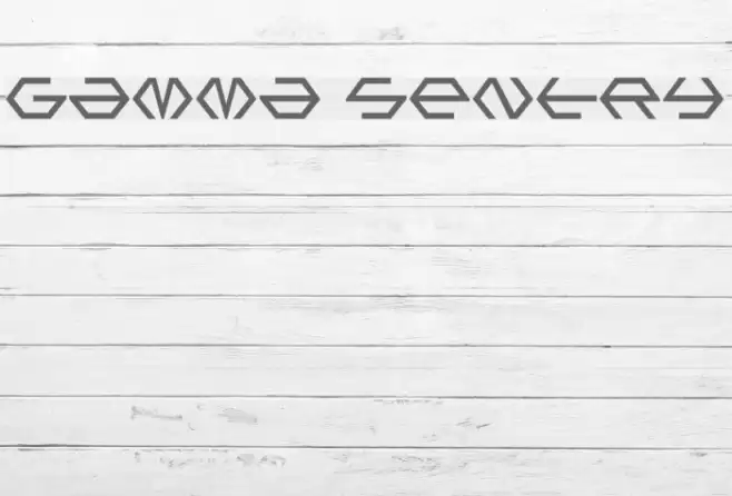 Gamma Sentry Fonte examples