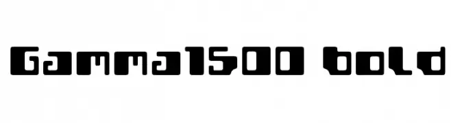 Gamma1500 Bold  नि: शुल्क फ़ॉन्ट्स डाउनलोड