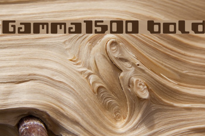Gamma1500 Bold Font examples