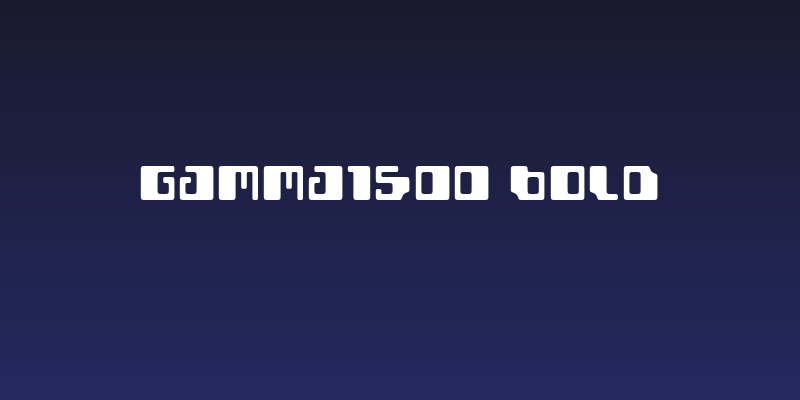 Gamma1500 Bold Social Header