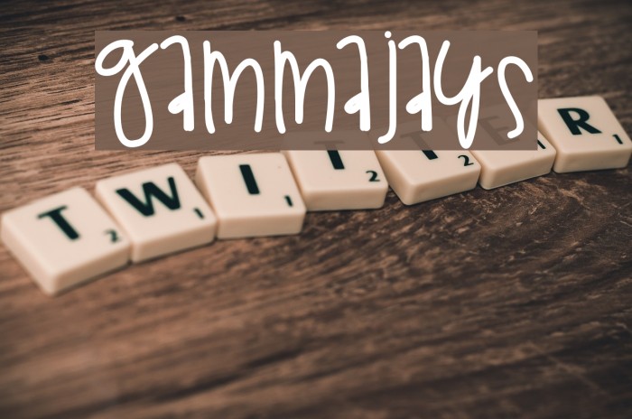 GammaJays Font examples