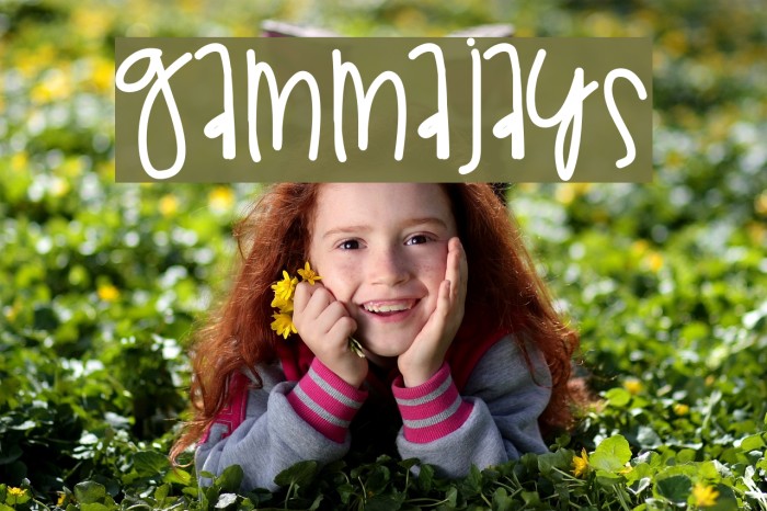 GammaJays Font examples
