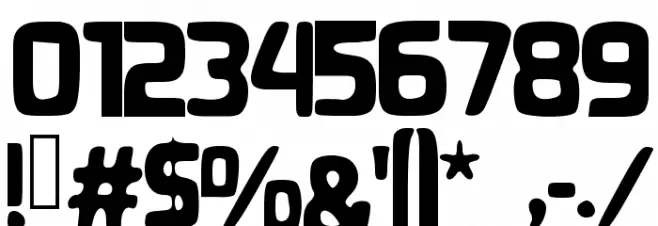 GammaRay Font OTHER CHARS