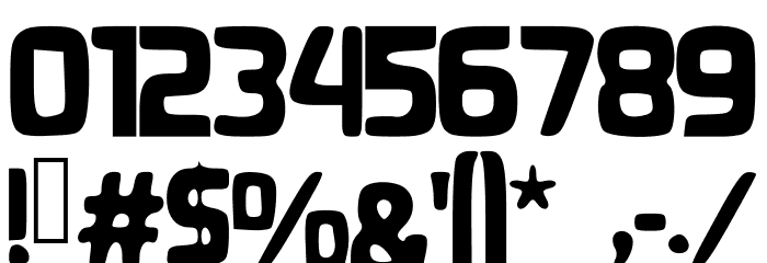 GammaRay Font OTHER CHARS
