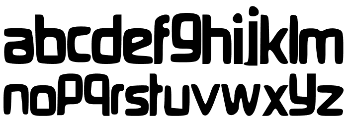 GammaRay Font LOWERCASE