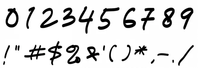 Gamoda Font OTHER CHARS