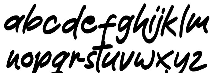 Gamoda Font LOWERCASE
