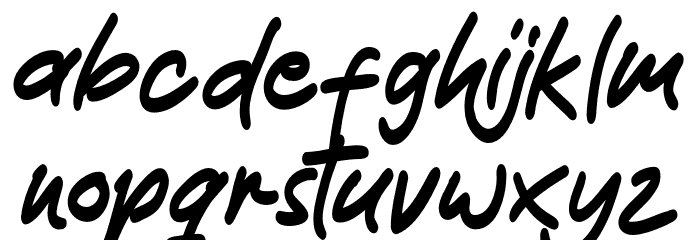 Gamoda Font LOWERCASE