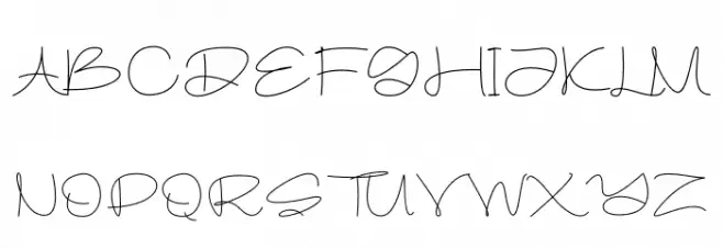 Gamore خط أحرف كبيرة