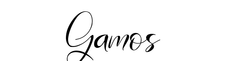 Gamos  免费字体下载