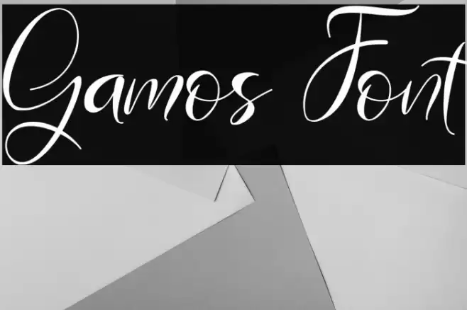 Gamos Font examples