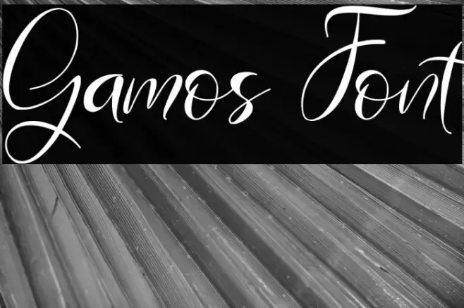 Gamos Font examples