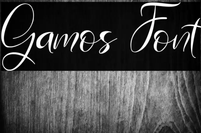 Gamos Font examples
