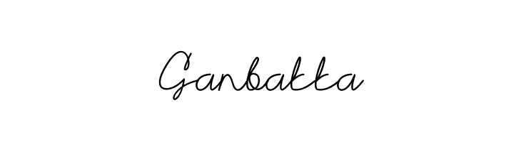Ganbatta  Скачать бесплатные шрифты