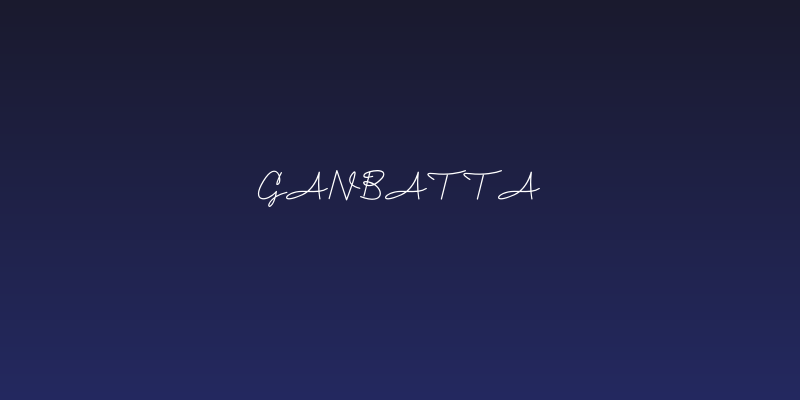 Ganbatta Social Header