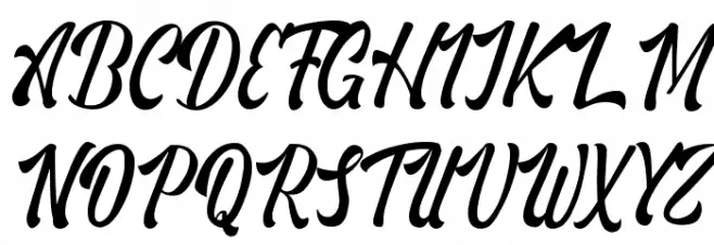 Ganbatte Schriftart Groß