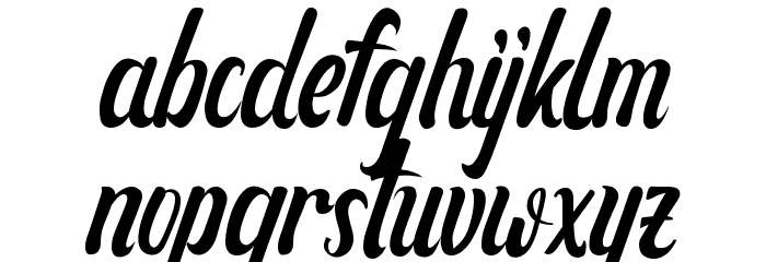 Ganbatte Font LOWERCASE