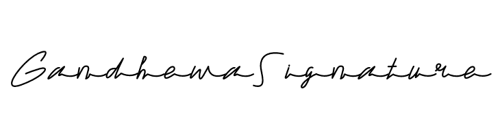 GandhewaSignature  नि: शुल्क फ़ॉन्ट्स डाउनलोड