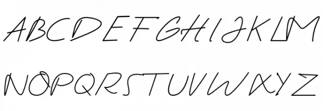 GandhewaSignature 字体 大写