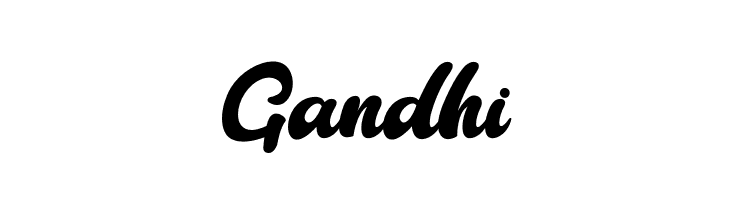 Gandhi  Frei Schriftart Herunterladen