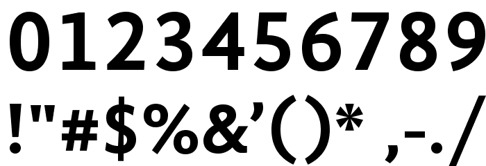 GandhiSans-Bold Font OTHER CHARS