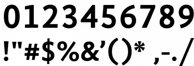 GandhiSans-Bold Font OTHER CHARS