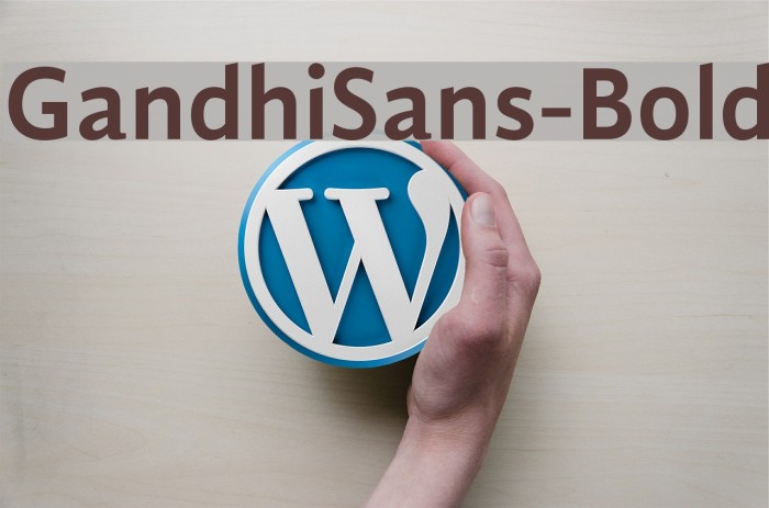 GandhiSans-Bold Font examples