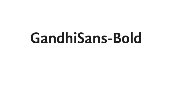 GandhiSans-Bold Logo