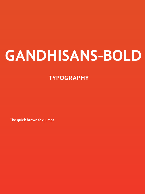 GandhiSans-Bold Poster