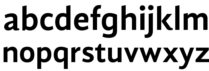 GandhiSans-Bold Font LOWERCASE