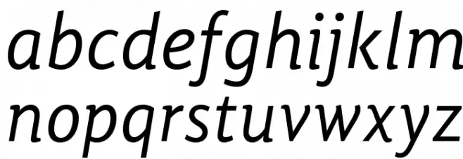 GandhiSans-Italic Fuentes MINÚSCULAS