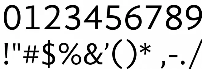 GandhiSans-Regular Font OTHER CHARS