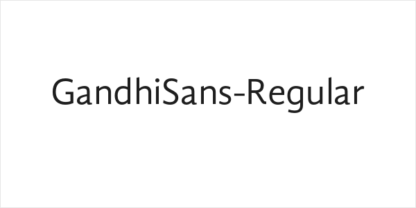 GandhiSans-Regular Logo