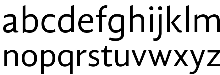 GandhiSans-Regular Font LOWERCASE