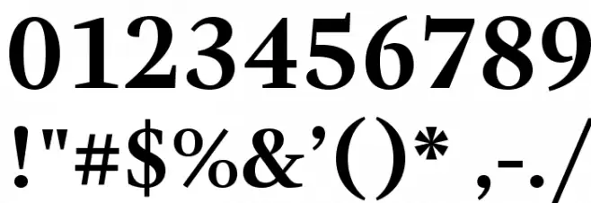 GandhiSerif-Bold Font OTHER CHARS