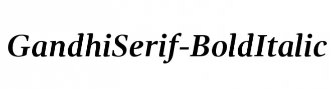 GandhiSerif-BoldItalic  font caratteri gratis